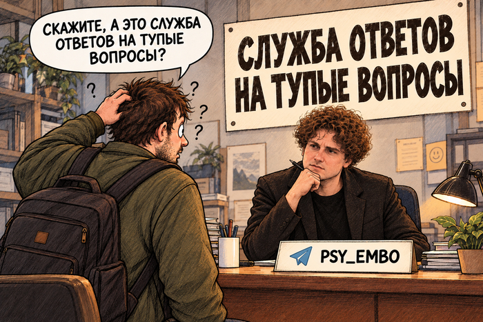 Для любителей долюбиться до столба - картинка сгенерирована нейросетью на основе старющего анекдота.