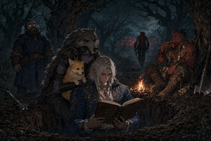 Вискарио осознал: дневник проклят — и поспешил удалиться. Майкл решил, что глазами корги читать не страшно, но все, кроме Нарзула, уже поддались тёмной магии.