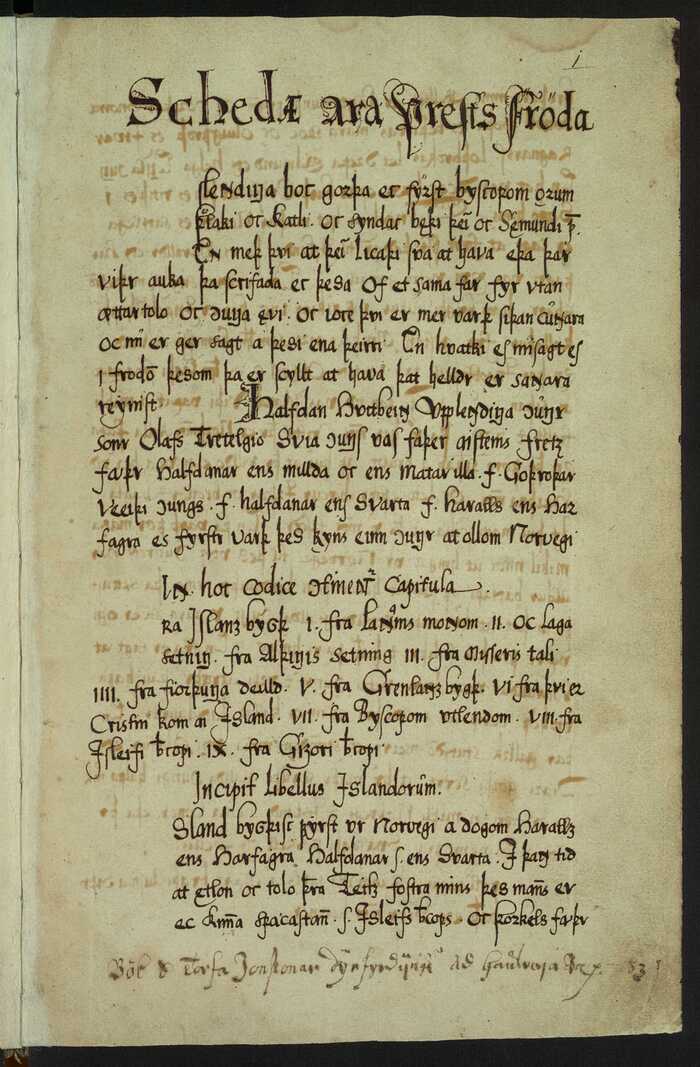 ������ �� ����������, ������ ���� ����������� 1651 ����, AM 113 a fol. ������� ���������� ����� ��������� ������ XII ����. �������� ���� ����������; Wikimedia Commons.