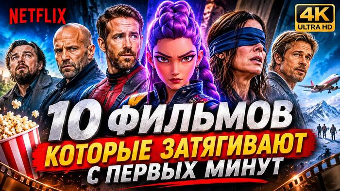 🔥 10 ФИЛЬМОВ NETFLIX ПОСЛЕДНИХ ЛЕТ, КОТОРЫЕ ЗАТЯГИВАЮТ С ПЕРВЫХ МИНУТ