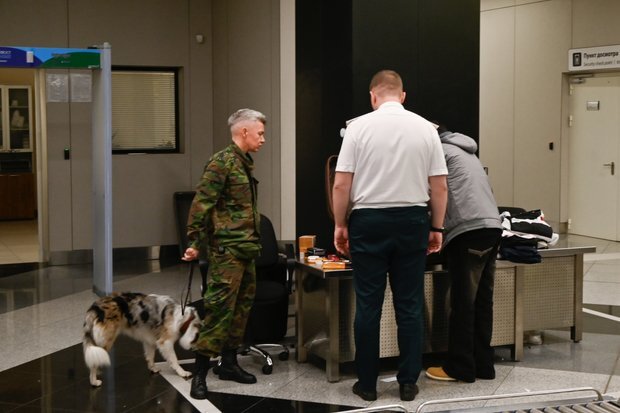 Выборочный досмотр пассажиров в «зеленом коридоре» аэропорта Шереметьево