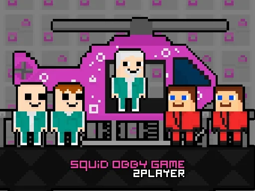 Игра Обби Кальмара: 2 Игрока на Пикабу Игры