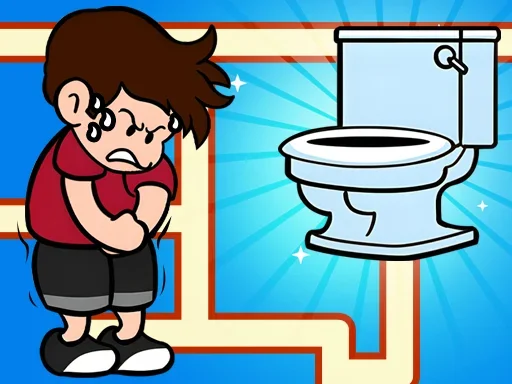 Toilet Rush: побег из лабиринта на Пикабу Игры