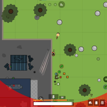 Survev.io — это динамичная IO-игра в жанре «королевская битва», где 50 игроков сражаются за выживание на сужающемся острове. Ищи оружие, снаряжение и припасы, избегай красной зоны и побеждай врагов в одиночку, в дуэте или отряде. (