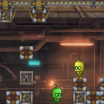 Стимпанк сортировка в духе Stack Attack. Головоломка для игры вдвоем.