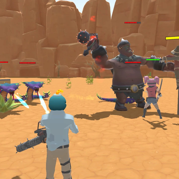 Шутер от третьего лица. Строй базу, покупай оружие, отстреливай монстров из другого измерения