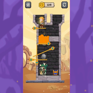 Игра-головоломка, в которой Вам предстоит разгадать все загадки и тайны. Спасите принцессу из ловушки и получите вознаграждение, за ее побег из замка.
