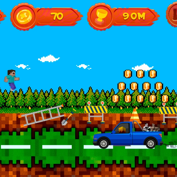 Преодолевай препятствия на оживленной дороге, перепрыгивая через них. Твоя задача — пробежать как можно дальше. Собирай монетки и вкусняшки и набирай очки для того, чтобы стать лучшим.