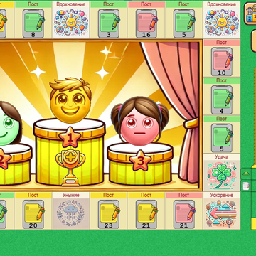 Смайлики-блогеры борются за популярность! Размещайте посты, получайте плюсы и ставьте минусы конкурентам, и стремитесь повысить рейтинг своих постов. Настроение смайликов влияет на количество плюсов и минусов, которые они могут поставить.