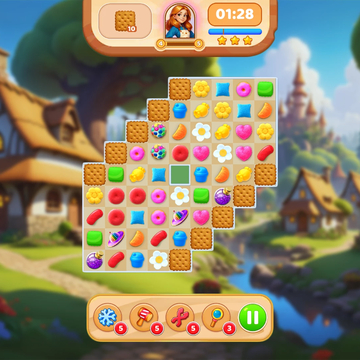 Ищете настольный маджонг или головоломку с соединением предметов для приятного времяпрепровождения? "Маджонг Сладости - Соедини и собери" это идеальный выбор для вас! Эта классическая игра с подбором предметов сочетает в себе элегантность маджонга!