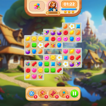 Ищете настольный маджонг или головоломку с соединением предметов для приятного времяпрепровождения? "Маджонг Сладости - Соедини и собери" это идеальный выбор для вас! Эта классическая игра с подбором предметов сочетает в себе элегантность маджонга!