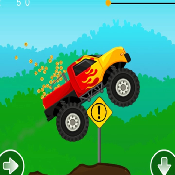 Монстр траком, перевозит большие деньги. На пути будут подстерегать препятствия, но мощные колеса и зверский двигатель помогут справится с трудностями.
