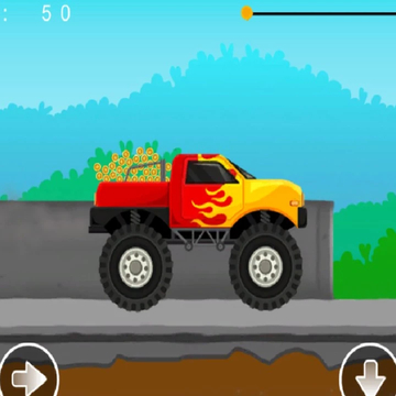 Монстр траком, перевозит большие деньги. На пути будут подстерегать препятствия, но мощные колеса и зверский двигатель помогут справится с трудностями.
