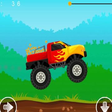 Монстр траком, перевозит большие деньги. На пути будут подстерегать препятствия, но мощные колеса и зверский двигатель помогут справится с трудностями.
