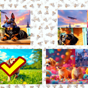 Собирай пазлы из перемешанных частей изображений милых собак! Меняй блоки местами, чтобы восстановить картинку. Развивай логику и внимание, весело играя!