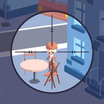 Снайперы начали битву! Найди злодея среди толпы жителей и устрани его. Будь внимателен, не промахнись. Бери винтовку и вперед на опасное задание по поиску преступника! У тебя есть фото преступника и винтовка, найди его и устрани!