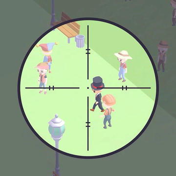 Снайперы начали битву! Найди злодея среди толпы жителей и устрани его. Будь внимателен, не промахнись. Бери винтовку и вперед на опасное задание по поиску преступника! У тебя есть фото преступника и винтовка, найди его и устрани!