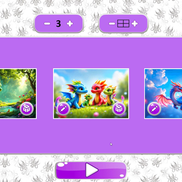 Микс Пазл: Драконы – увлекательная игра, где нужно собрать перемешанные картинки с драконами. Решайте головоломки, развивайте логику и весело проводите время!