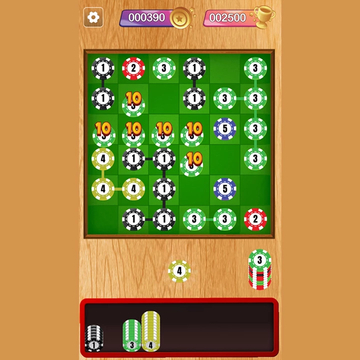 Соедини фишки - это головоломка, где игроку предстоит соединять разноцветные фишки, создавая длинные цепочки. Цель игры - набрать как можно больше очков, удаляя фишки с игрового поля.