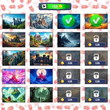 Микс Пазл: Замки – увлекательная игра, где нужно собрать перемешанные части картинок сказочных замков. Проверьте свою логику и насладитесь магией головоломок!