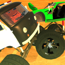 Полиция VS Бандиты: Монстр Трак на Пикабу Игры