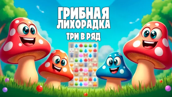 Грибная Лихорадка три в ряд на Пикабу Игры