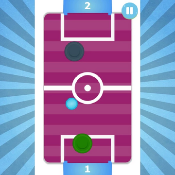 Знакомая многим игра аэрохоккей. Если хотите проверить свою ловкость и внимание, тогда скорей начинайте играть.