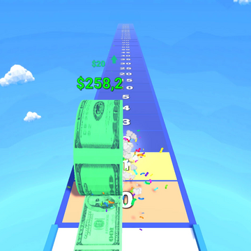 Увеличивайте количество своих монет, выбирайте лучшие ворота и собирайте большое количество денег! Money Rush - захватывающая игра-раннер с одной целью: разбогатеть! Соберите как можно больше монет, чтобы ваша игра превратилась в лихорадку денег!