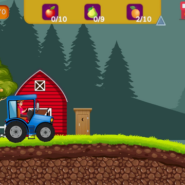 Попробуйте себя в роли водителя трактора. Соберите фрукты, овощи, животных и доставьте их заказчику. Звучит просто? Вам предстоит пробраться сквозь холмистые местности, ямы и запутанные маршруты. Играйте онлайн бесплатно и без регистрации.