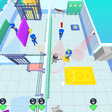 Цель игры — сбежать из всех тюрем, выбирая наиболее эффективный способ побега на уровне. Охранники хотят схватить вас и ваших друзей. Прячьтесь от охранников пока они не отойдут, или пока вы не сможете их уничтожить.