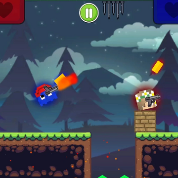 Играй вместе с другом! Война Нубиков на компьютере или телефоне! 6 крутых карт для сражений Нубиков и 5 крутых оружий. Прыгай по картам и стреляй по гадким своему другу! Реши, кто из вас лучший Нубик! Эта игра очень затягивает!