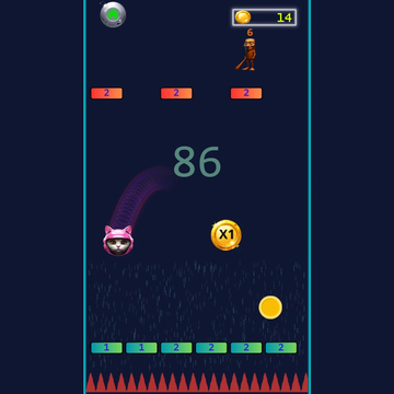 Аркада с котошарами и мемными боссами! Отбивай мяч, побеждай брейнроут-звёзд, собирай золото в трендовом стиле 2025!