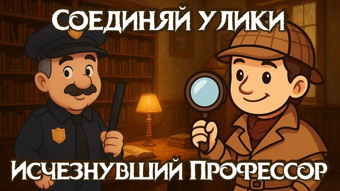 Соединяй Улики - Исчезнувший Профессор на Пикабу Игры