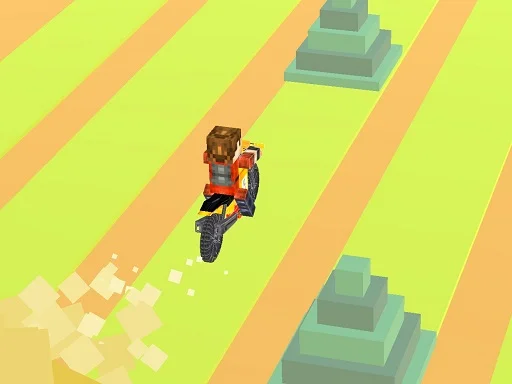 Гонки на блочных велосипедах на Пикабу Игры