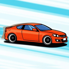 Мультяшный автослалом на Пикабу Игры