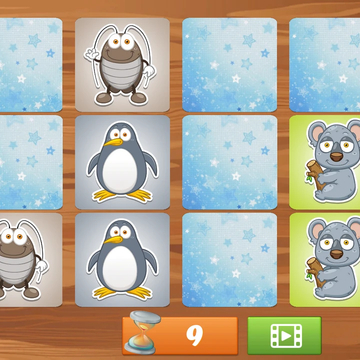 «Найдите одинаковые пары» – бесплатная, яркая и увлекательная детская игра, которая поможет развить внимание и память малышей. В игре представлены разнообразные картинки, задача игрока – найти парные изображения, соединяя их в пары.