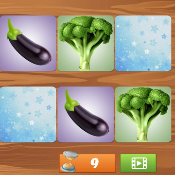 «Найдите одинаковые пары» – бесплатная, яркая и увлекательная детская игра, которая поможет развить внимание и память малышей. В игре представлены разнообразные картинки, задача игрока – найти парные изображения, соединяя их в пары.