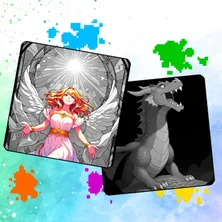 Цветные Пиксели - Раскраска по Номерам на Пикабу Игры