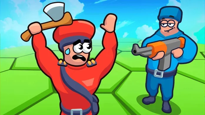 Битва на Гексах: Красные против Синих на Пикабу Игры