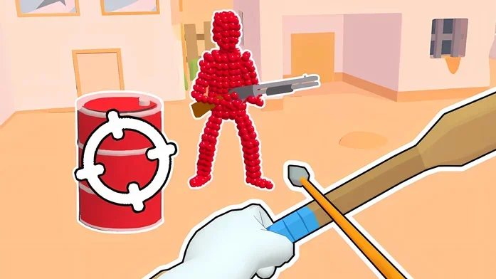 Лучник Стикман: Стреляет из Лука по Красным на Пикабу Игры