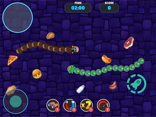 Битва змеек: мультиплеер на Пикабу Игры