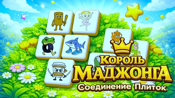 Король Маджонга: Соединение Плиток на Пикабу Игры