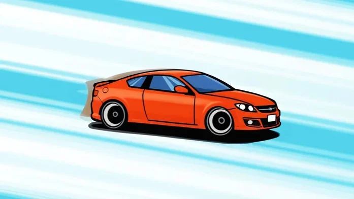 Мультяшный автослалом на Пикабу Игры