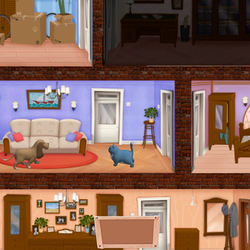 Плохой кот -веселая аркада, достань соседа, устрой бардак, не будь пойман!