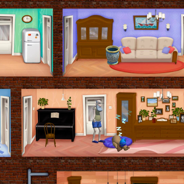 Плохой кот -веселая аркада, достань соседа, устрой бардак, не будь пойман!