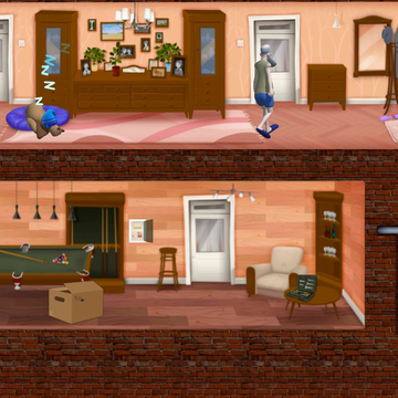 Плохой кот -веселая аркада, достань соседа, устрой бардак, не будь пойман!