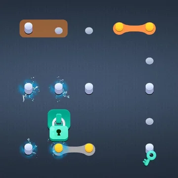 Передвигайте резинки.
Расставьте резинки на места.
Пазл — игра на логику. Решайте логические задачки.
