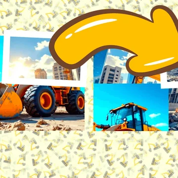 Микс Пазл: Строительная спецтехника — развивающая игра для детей! Меняйте местами части, чтобы собрать картинки экскаваторов, кранов и других машин!