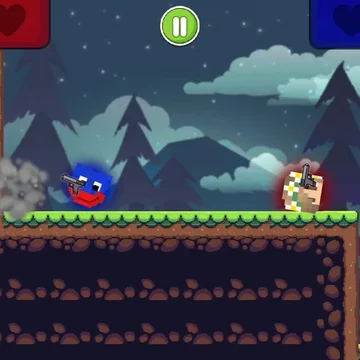 Играй вместе с другом! Война Нубиков на компьютере или телефоне! 6 крутых карт для сражений Нубиков и 5 крутых оружий. Прыгай по картам и стреляй по гадким своему другу! Реши, кто из вас лучший Нубик! Эта игра очень затягивает!