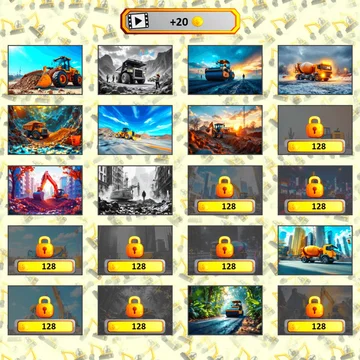 Микс Пазл: Строительная спецтехника — развивающая игра для детей! Меняйте местами части, чтобы собрать картинки экскаваторов, кранов и других машин!